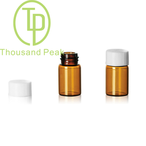 TP-1-04 2.5ml 深棕色 低硼硅，中性硼硅玻璃瓶配螺旋塑料盖