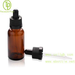 TP-2-72 茶色精油瓶儿童安全玻璃滴管